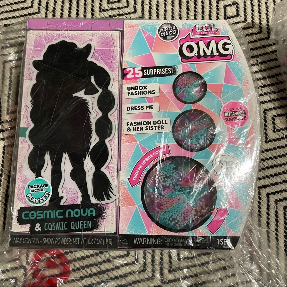 LOL Surprise OMG Winter Disco Cosmic Nova Fashion Doll & Sister, NIB SEALED